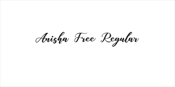 Anisha Free Regular Logo