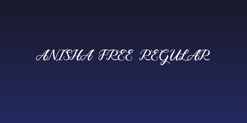 Anisha Free Regular Social Header