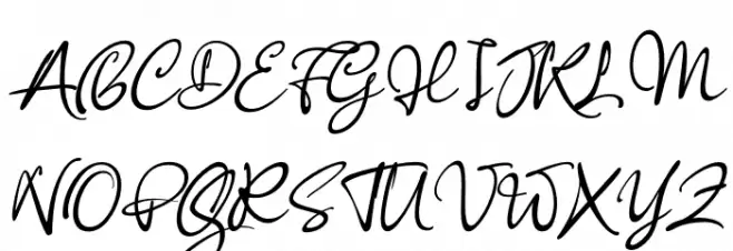 Anisha Italic Fonte MAIÚSCULAS