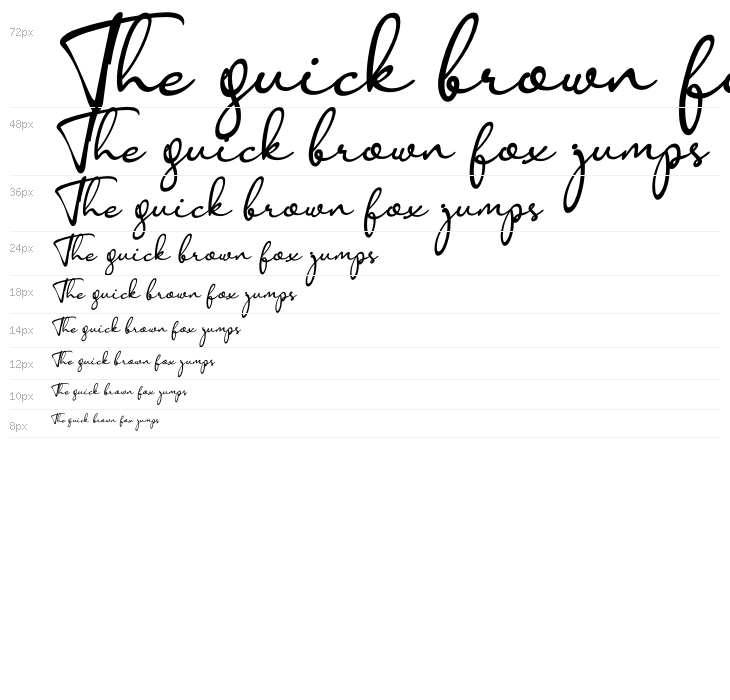 Anisha Italic Waterfall