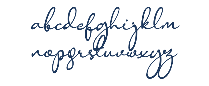 Anisha Italic Lowercase