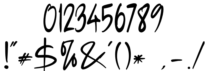 Anisha Font OTHER CHARS