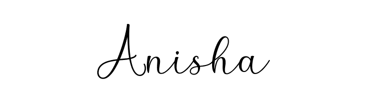 Anisha  Free Fonts Download