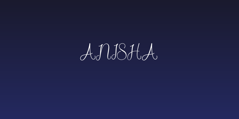 Anisha Social Header