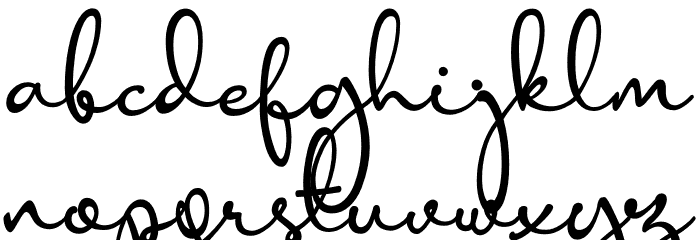 Anisha Font LOWERCASE