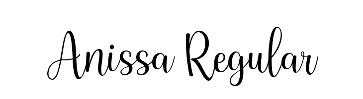 Anissa Regular  Frei Schriftart Herunterladen