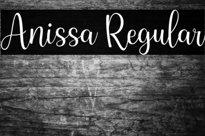 Anissa Regular Font examples