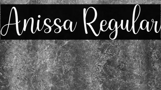 Anissa Regular Font examples
