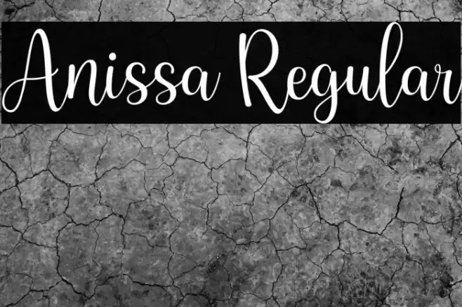 Anissa Regular Font examples
