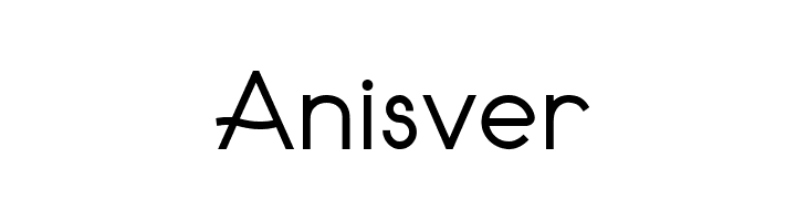 Anisver  font caratteri gratis