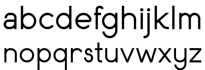 Anisver Font LOWERCASE