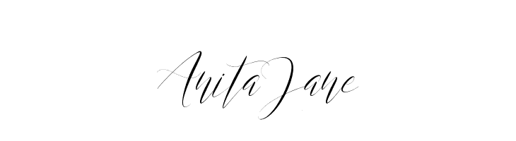 Anita Jane  フリーフォントのダウンロード
