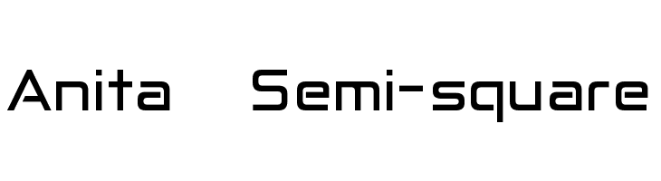 Anita Semi-square Шрифта