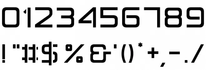 Anita  Semi-square Font OTHER CHARS