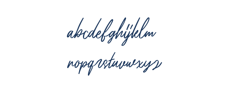 AnitaScriptDEMO-Regular Lowercase