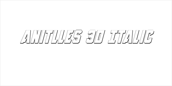Anitlles 3D Italic Logo