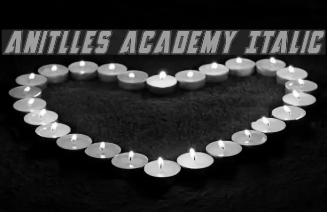 Anitlles Academy Italic Font examples