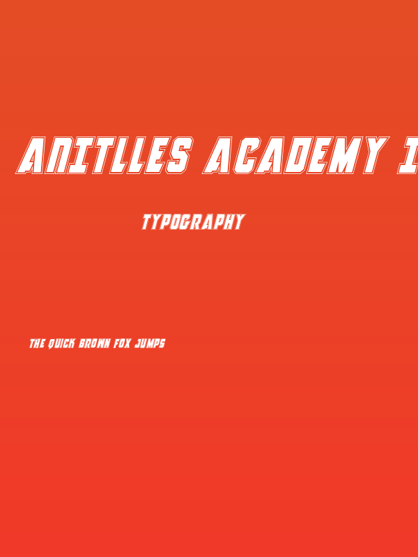 Anitlles Academy Italic Poster