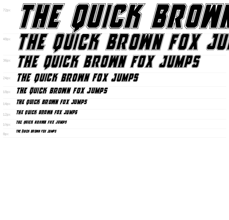 Anitlles Academy Italic Waterfall