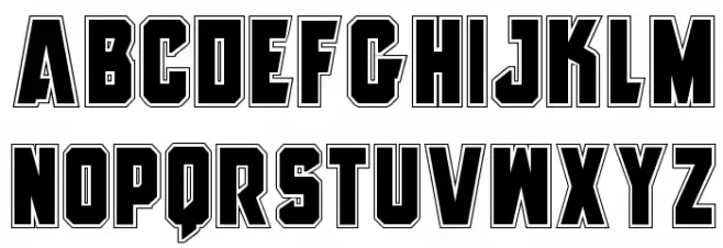 Anitlles Academy Caratteri MINUSCOLO