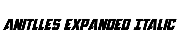 Anitlles Expanded Italic  baixar fontes gratis