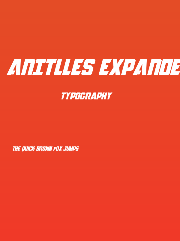 Anitlles Expanded Italic Poster