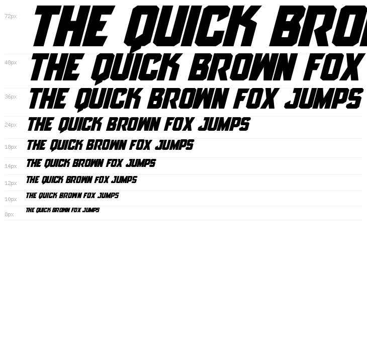 Anitlles Expanded Italic Waterfall