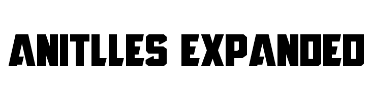 Anitlles Expanded  Free Fonts Download