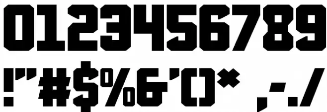 Anitlles Expanded Font Alte caractere