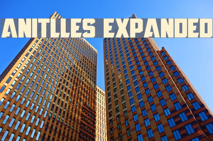 Anitlles Expanded Шрифта examples