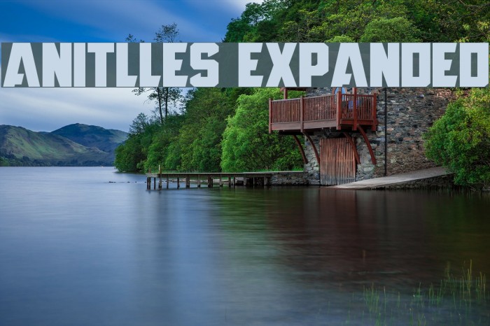 Anitlles Expanded Шрифта examples