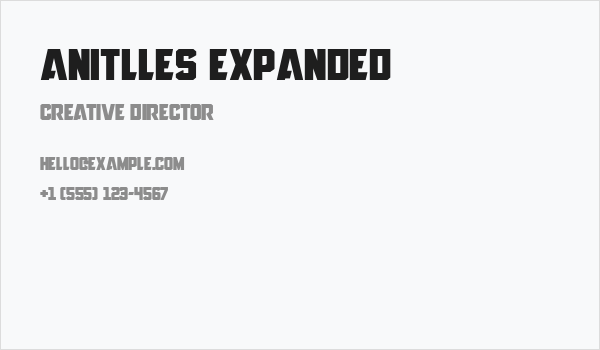 Anitlles Expanded Business Card