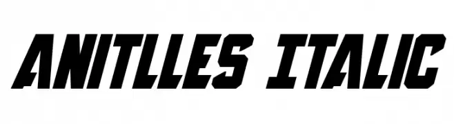 Anitlles Italic  Fuentes Gratis Descargar
