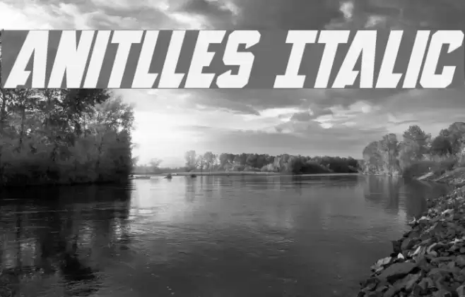 Anitlles Italic Font examples