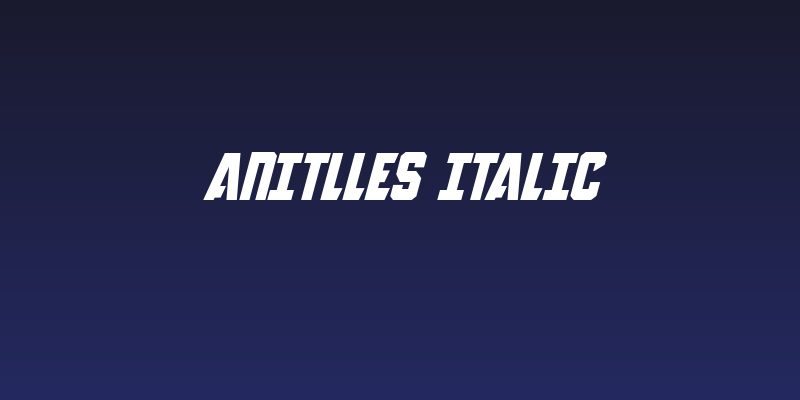 Anitlles Italic Social Header