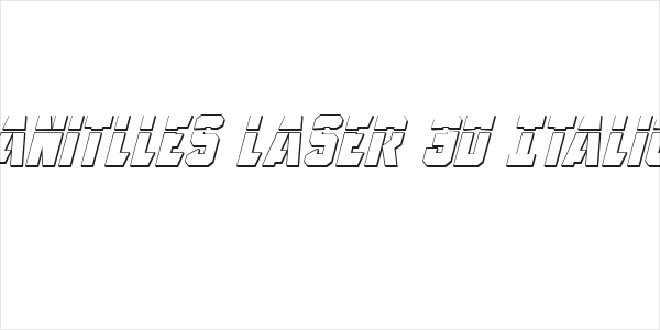 Anitlles Laser 3D Italic Logo