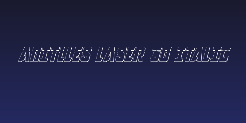 Anitlles Laser 3D Italic Social Header