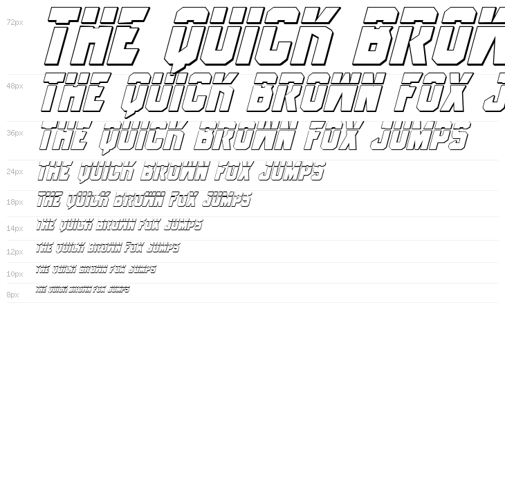 Anitlles Laser 3D Italic Waterfall