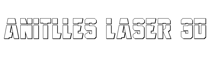 Anitlles Laser 3D  免费字体下载