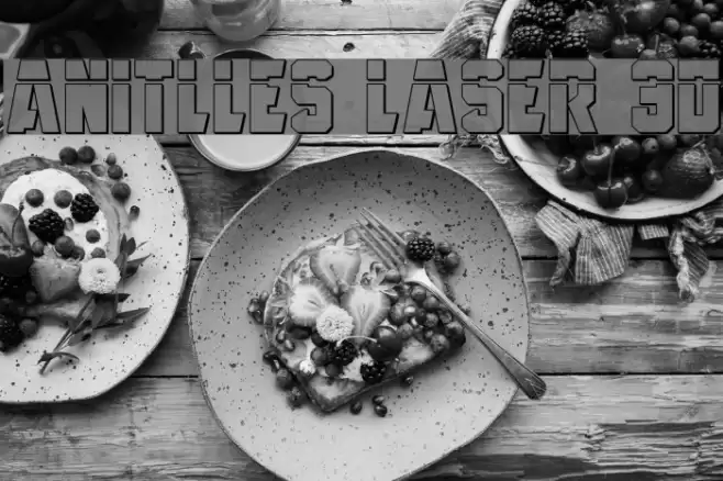 Anitlles Laser 3D フォント examples