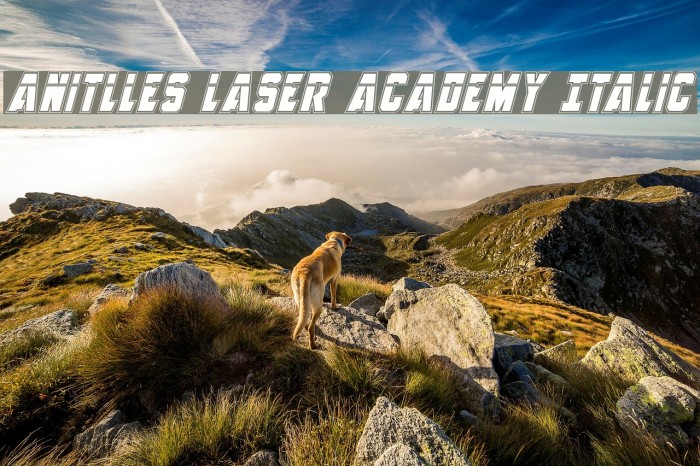 Anitlles Laser Academy Italic Example 1