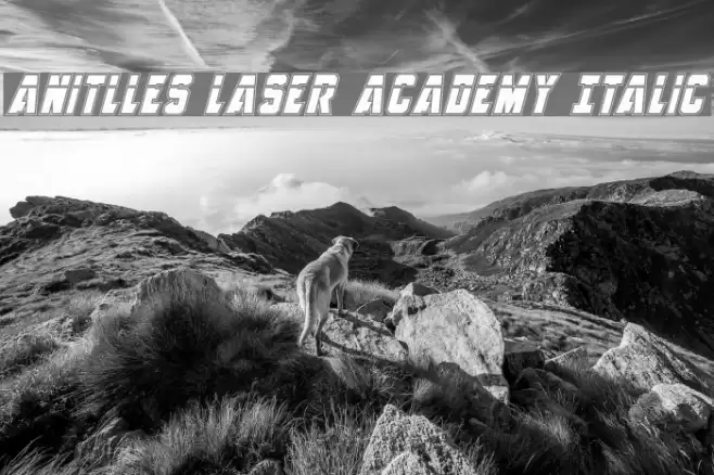 Anitlles Laser Academy Italic Font examples