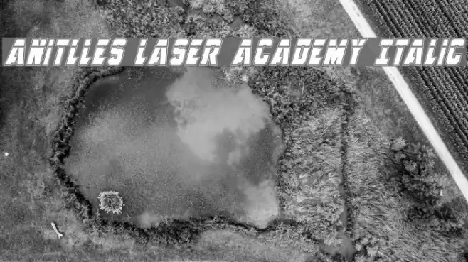 Anitlles Laser Academy Italic Font examples