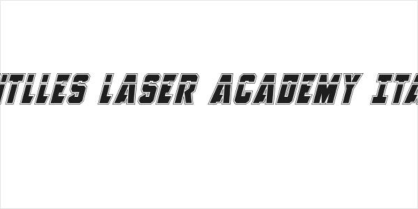 Anitlles Laser Academy Italic Logo
