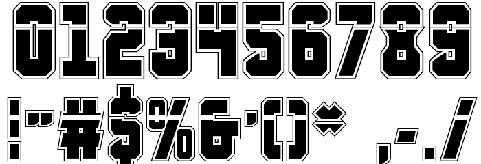 Anitlles Laser Academy Font OTHER CHARS