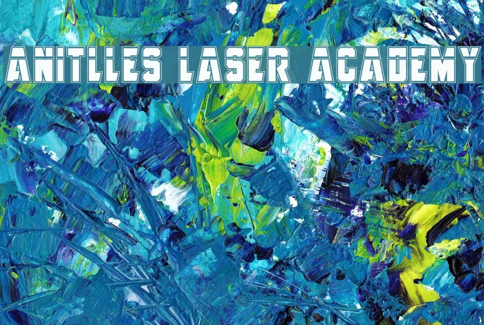 Anitlles Laser Academy Font examples