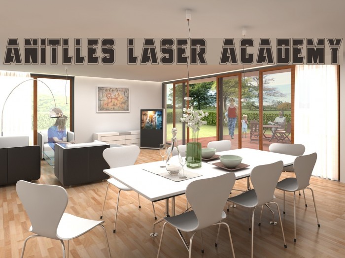 Anitlles Laser Academy Font examples