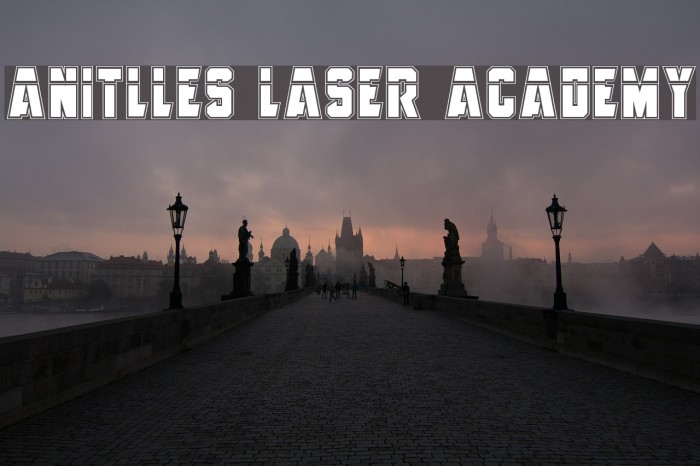 Anitlles Laser Academy Font examples