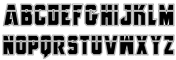 Anitlles Laser Academy Font LOWERCASE