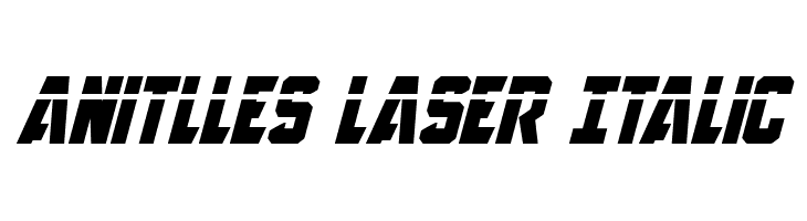 Anitlles Laser Italic  免费字体下载